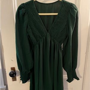 Cupshe smocked vneck dress